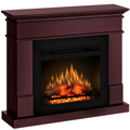 Semineu ECOFLAME PRO - Lisabona mahogany, flacara 3D de 23 inci cu teme de culoare, incalzire infrared si sunet