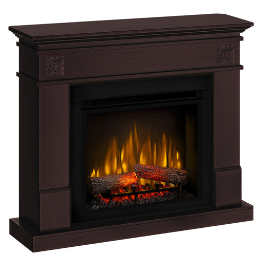 Semineu electric DIMPLEX Lisabona Flower Mahon cu focar electric 3D Optiflame XHD23 si sunet