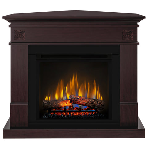 Semineu electric DIMPLEX Lisabona Flower Drept/Colt Mahon cu focar electric 3D Optiflame XHD23 si sunet