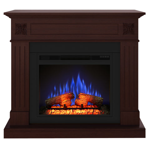 Semineu electric ECOFLAME PRO London 110.30.95 mahon , incalzire infrared, teme de culoare, flacara 3D si sunet