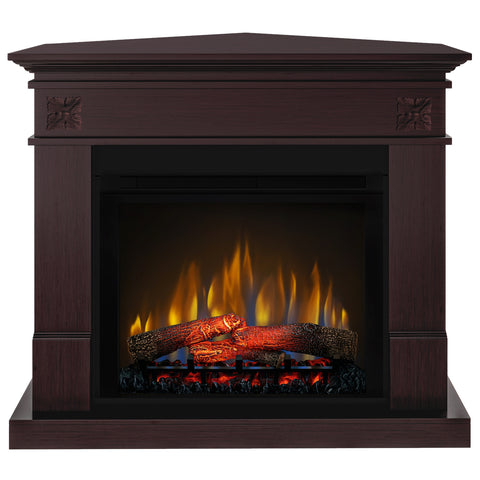 Semineu electric DIMPLEX Lisabona Flower Drept/Colt Mahon cu focar electric 3D Optiflame XHD28 si sunet