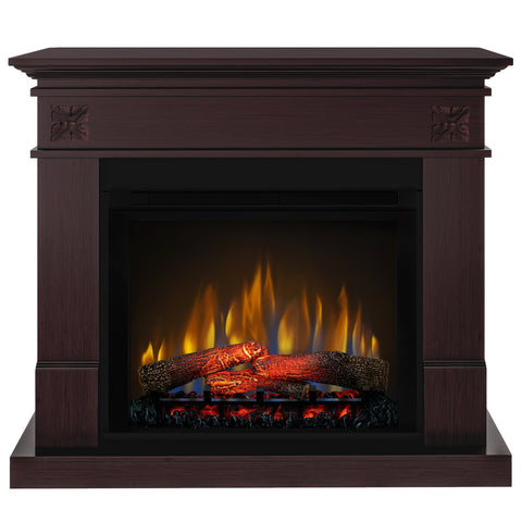 Semineu electric DIMPLEX Lisabona Flower Mahon cu focar electric 3D Optiflame XHD28 si sunet
