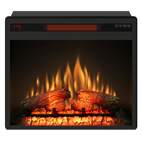 Focar electric ECOFLAME 23", incalzire infrared, teme de culoare, flacara 3D si sunet