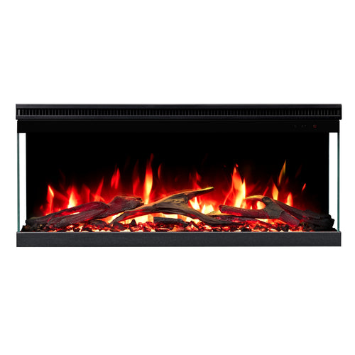 Semineu electric 3D Aflamo Unique PRO 80, Multicolor, sunet incorporat, Smart APP + telecomanda