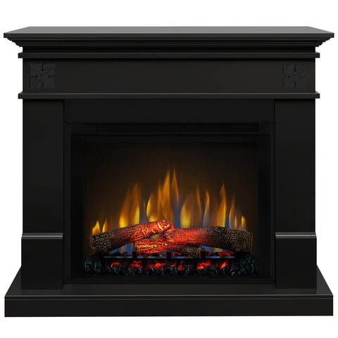 Semineu electric DIMPLEX Lisabona Flower Negru cu focar electric 3D Optiflame XHD28 si sunet