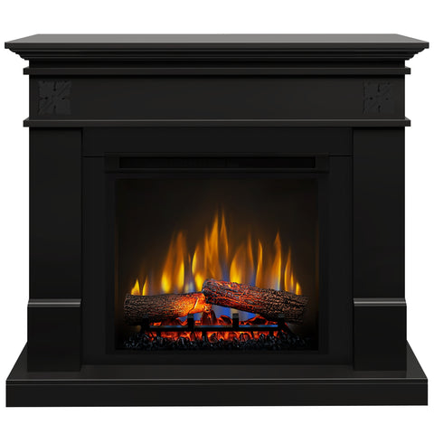 Semineu electric DIMPLEX Lisabona Flower Negru cu focar electric 3D Optiflame XHD23 si sunet