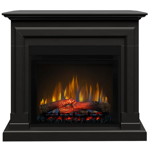 Semineu electric DIMPLEX Barcelona Negru cu focar electric 3D Optiflame XHD28 si sunet