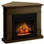 Semineu electric ECOFLAME PRO - Lisabona colt walnut, flacara 3D de 23 inci cu teme de culoare, incalzire infrared si sunet