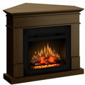 Semineu ECOFLAME PRO - Lisabona colt walnut, flacara 3D de 23 inci cu teme de culoare, incalzire infrared si sunet
