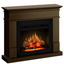 Semineu electric ECOFLAME PRO - Lisabona walnut, flacara 3D de 23 inci cu teme de culoare, incalzire infrared si sunet