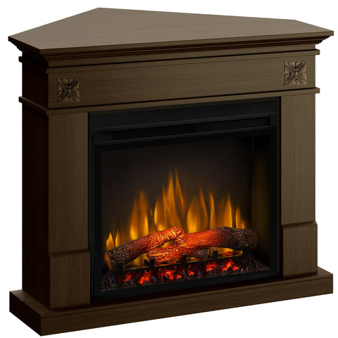 Semineu electric Lisabona Flower Drept/Colt Nuc cu focar electric 3D Dimplex Optiflame XHD28 si sunet