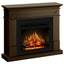 Semineu electric ECOFLAME PRO - Lisabona Flower nuc, flacara 3D de 23 inci cu teme de culoare, incalzire infrared si sunet