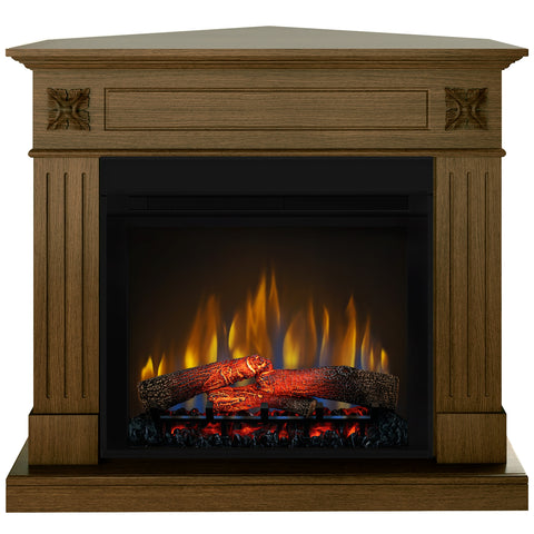 Semineu electric DIMPLEX London Drept/Colt Nuc cu focar electric 3D Optiflame XHD28 si sunet