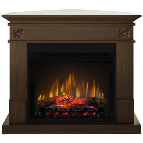 Semineu electric Lisabona Flower Drept/Colt Nuc cu focar electric 3D Dimplex Optiflame XHD28 si sunet