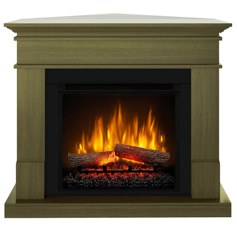 Semineu electric DIMPLEX Lisabona stejar colt SLIM LINE cu focar electric 3D Optiflame XHD23 si sunet