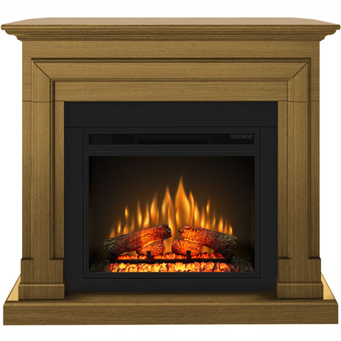 Semineu electric ECOFLAME PRO - Barcelona oak, flacara 3D de 23 inci cu teme de culoare, incalzire infrared si sunet