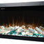 Semineu electric liniar 3D incorporabil AFLAMO Superb 60 Negru cu sunet