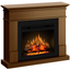 Semineu electric ECOFLAME PRO - Lisabona oak, flacara 3D de 23 inci cu teme de culoare, incalzire infrared si sunet