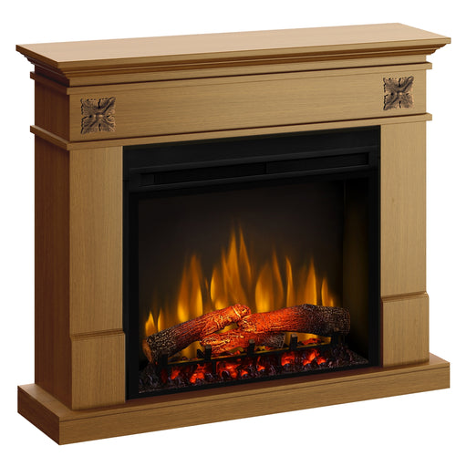 Semineu electric DIMPLEX Lisabona Flower Stejar cu focar electric 3D Optiflame XHD28 si sunet