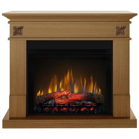 Semineu electric Lisabona Flower Stejar cu focar electric 3D Dimplex Optiflame XHD28 si sunet