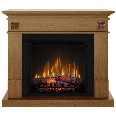 Semineu electric DIMPLEX Lisabona Flower Stejar cu focar electric 3D Optiflame XHD23 si sunet