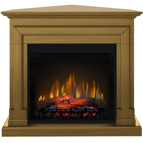 Semineu electric Barcelona Drept/Colt Stejar cu focar electric 3D Dimplex Optiflame XHD28 si sunet