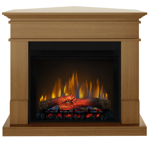 Semineu electric DIMPLEX Lisabona Drept/Colt Stejar cu focar electric 3D Optiflame XHD28 si sunet