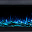 Semineu electric liniar 3D incorporabil AFLAMO SUPERB 3D 140, multicolor ,sunet incorporat, Smart APP + telecomanda