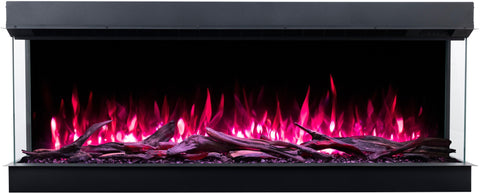 Semineu electric liniar 3D incorporabil AFLAMO SUPERB 3D 160, multicolor ,sunet incorporat, Smart APP + telecomanda