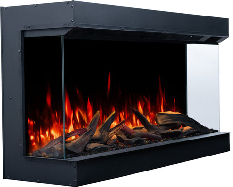 Semineu electric liniar 3D incorporabil AFLAMO SUPERB 3D 140, multicolor ,sunet incorporat, Smart APP + telecomanda