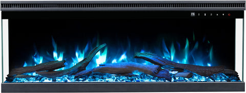 Semineu electric 3D Aflamo Unique PRO 100, Multicolor, sunet incorporat, Smart APP + telecomanda