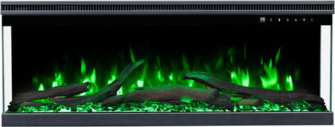 Semineu electric 3D Aflamo Unique PRO 100, Multicolor, sunet incorporat, Smart APP + telecomanda