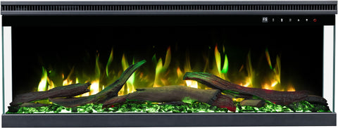 Semineu electric 3D Aflamo Unique PRO 100, Multicolor, sunet incorporat, Smart APP + telecomanda