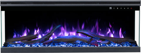 Semineu electric 3D Aflamo Unique PRO 100, Multicolor, sunet incorporat, Smart APP + telecomanda