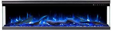 Semineu electric 3D Aflamo Unique PRO 160, Multicolor, sunet incorporat, Smart APP + telecomanda