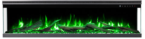 Semineu electric 3D Aflamo Unique PRO 120, Multicolor, sunet incorporat, Smart APP + telecomanda