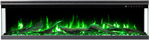 Semineu electric liniar 3D incorporabil AFLAMO Unique PRO 140, Multicolor, sunet incorporat, Smart APP + telecomanda