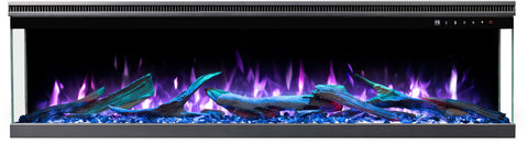 Semineu electric 3D Aflamo Unique PRO 160, Multicolor, sunet incorporat, Smart APP + telecomanda