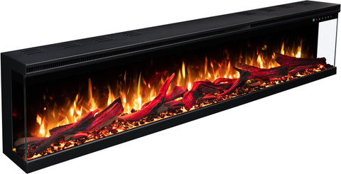 Semineu electric 3D Aflamo Unique PRO 180, Multicolor, sunet incorporat, Smart APP + telecomanda