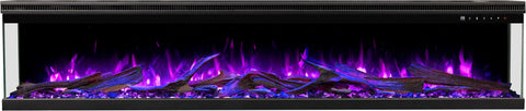 Semineu electric 3D Aflamo Unique PRO 180, Multicolor, sunet incorporat, Smart APP + telecomanda
