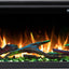 Semineu electric liniar 3D incorporabil AFLAMO Unique PRO 80, Multicolor, sunet incorporat, Smart APP + telecomanda