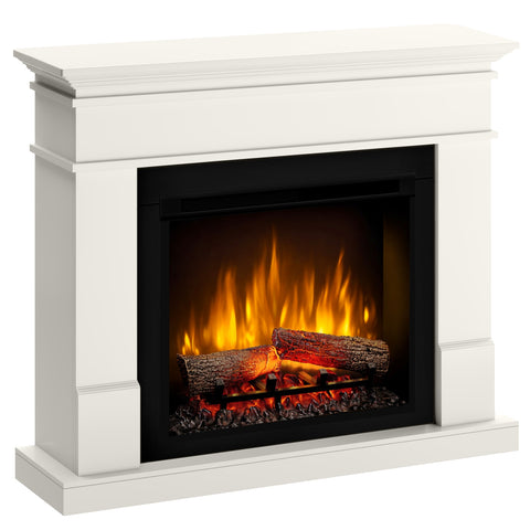 Semineu electric DIMPLEX Lisabona vanilie SLIM LINE cu focar electric 3D Optiflame XHD23 si sunet