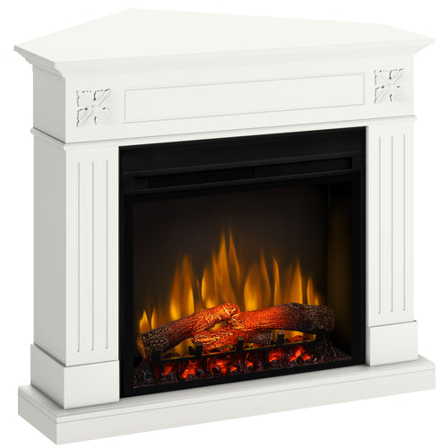 Semineu electric DIMPLEX London Drept/Colt Vanilie cu focar electric 3D Optiflame XHD28 si sunet