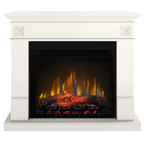 Semineu electric DIMPLEX Lisabona Flower Vanilie cu focar electric 3D Optiflame XHD28 si sunet