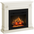 Semineu London 110.30.95 vanilie + focar ECOFLAME 23", incalzire infrared, teme de culoare, flacara 3D si sunet