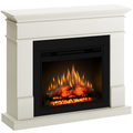 Semineu ECOFLAME PRO - Lisabona vanilla, flacara 3D de 23 inci cu teme de culoare, incalzire infrared si sunet