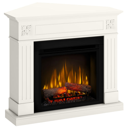 Semineu electric DIMPLEX London Drept/Colt Vanilie cu focar electric 3D Optiflame XHD23 si sunet