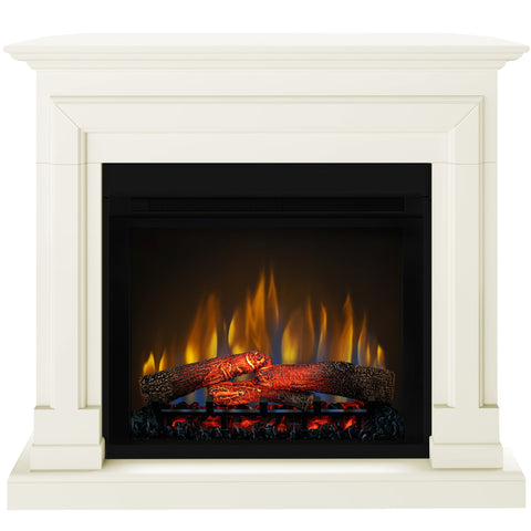 Semineu electric Barcelona Drept/Colt Vanilie cu focar electric 3D Dimplex Optiflame XHD28 si sunet