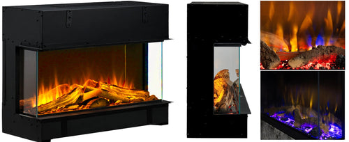 Semineu electric liniar DIMPLEX incorporabil Vivente 75  Revillusion 3D cu sunet inclus