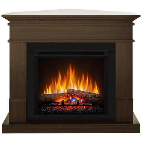 Semineu electric DIMPLEX Lisabona Drept/Colt Nuc cu focar electric 3D Optiflame XHD23 si sunet